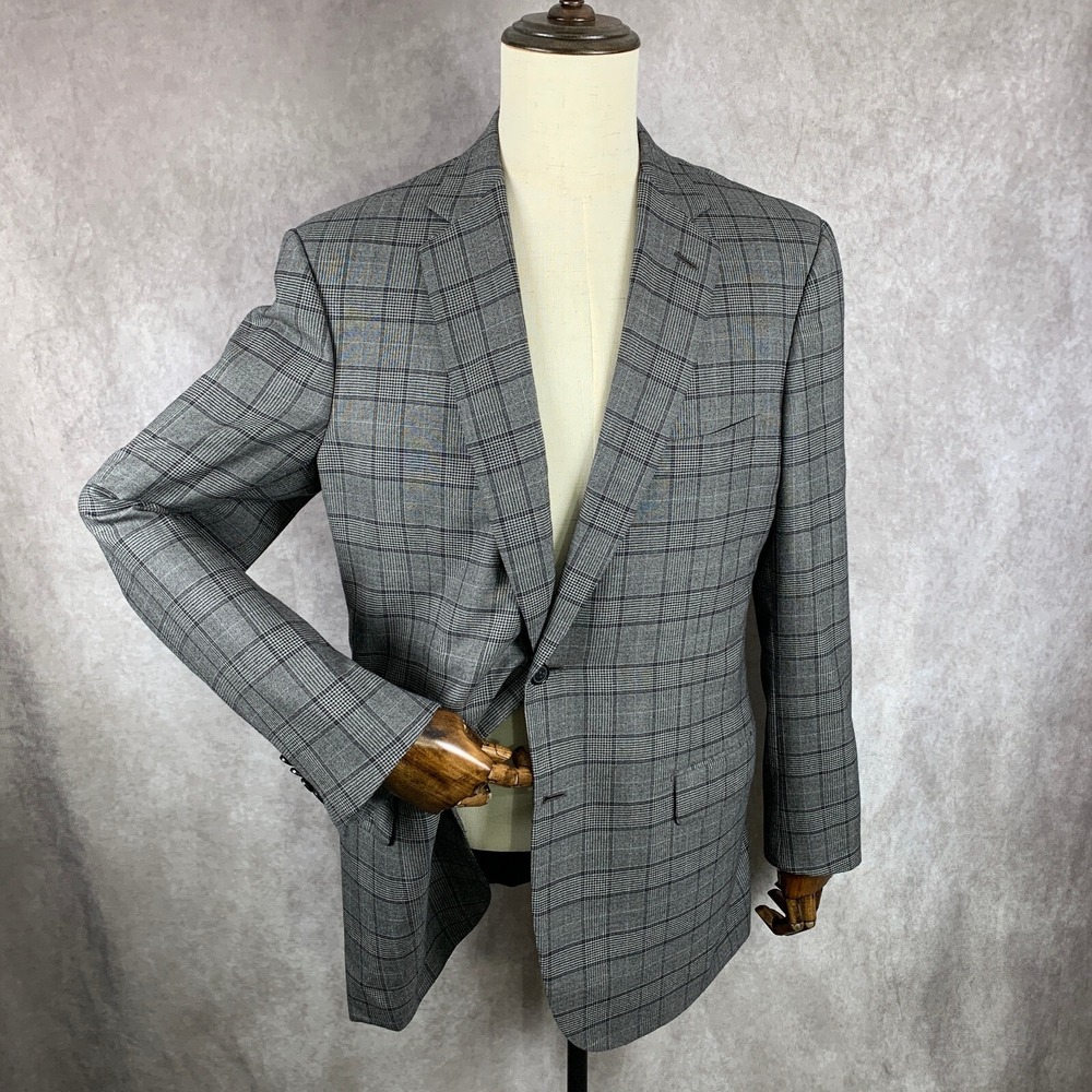 Brioni Colosse Blazer Jacket Men 42l Gray Wool Wi… - image 2